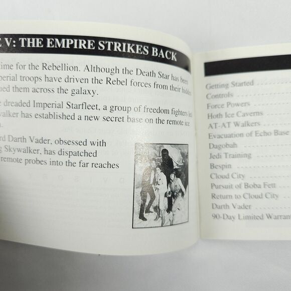 Super Star Wars Empire Strikes Back Game Boy Instruction Manual Booklet *ONLY* - Picture 3 of 6